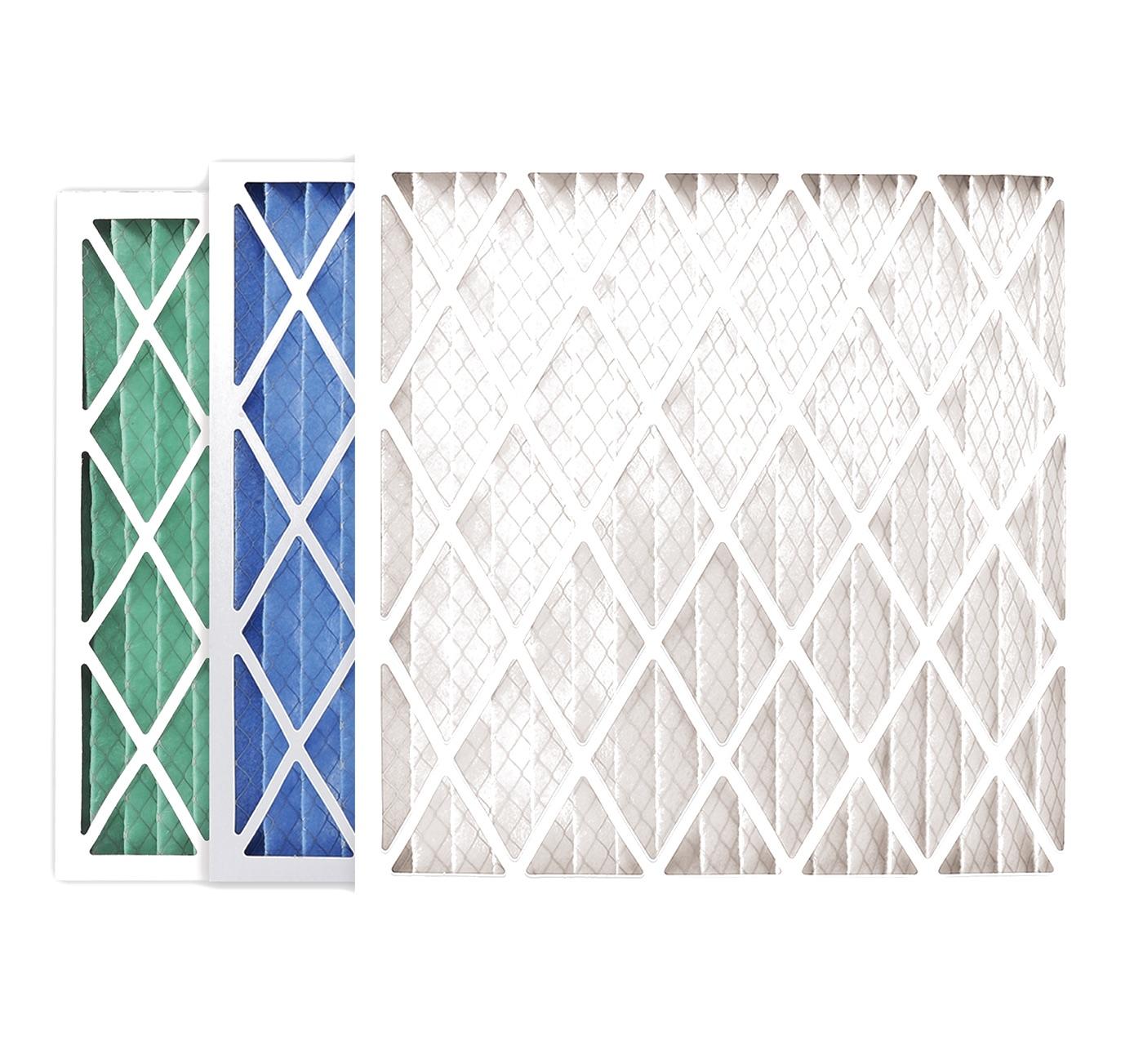 Extended Surface Pleated Panel Filters with Wire Mesh